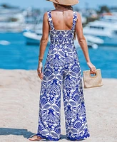 Cupshe Women's Whimsical Bloom Ornate Jumpsuit
