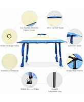 Gymax 13' x Folding Patio Pop-up Gazebo Canopy Tent Outdoor Shelter Shade