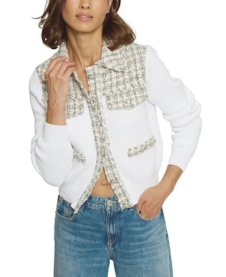 Central Park West Women's Tweed And Sweater Jacket
