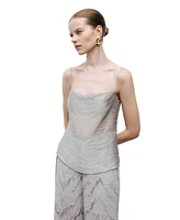 Nocturne Women's Slit Strappy Blouse