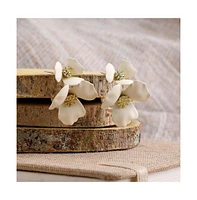 Sohi Women's Gold Flora Stud Earrings