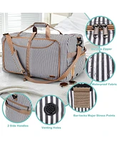 Vs Vogshow 120L Duffle Bag for Travel, Large Foldable Waterproof Travel Duffel Bags Weekender Overnight Men and Women with Shoe Compartment Ba