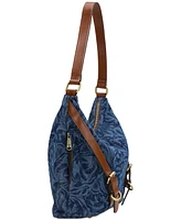 Patricia Nash Elia Small Denim Hobo Bag