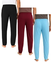 Galaxy By Harvic Men's 3-Pack Modern Fit Classic Lounge Pants