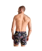 Chubbies Men's 5.5" Black Kansas City Chiefs The Neon Lined Classic Swim Trunks
