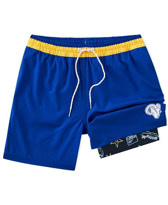 Chubbies Men's 5.5" Blue Los Angeles Rams Lined Classic Swim Trunks
