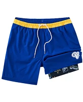 Chubbies Men's 5.5" Blue Los Angeles Rams Lined Classic Swim Trunks