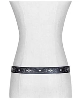 Frye Women's Embroidery Perf Rivets Belt