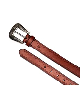 Frye Women's Novelty Buckle Tooling Belt