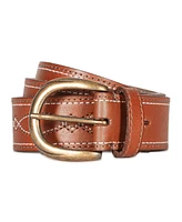 Frye Women's Two-Tone Stitch Belt