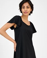 Robbie Bee Women's Off-The-Shoulder Swing Dress