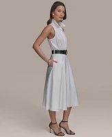 Donna Karan New York Women's Belted Cotton Shirtdress