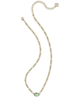 Kendra Scott Gold-Tone Elisa Figaro Chain Short Pendant Necklace, 16" + 3" extender
