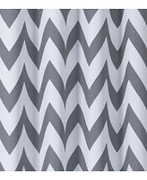 Kate Aurora 2 Pack Room Darkening Juvi Chevron Grommet Top Window Curtains With Tiebacks