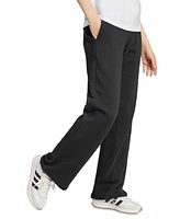 adidas Women's Essentials Feel Cozy Mid-Rise Open-Hem Pants