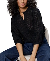 Sanctuary Women's Cotton Petal Drop Blouse