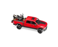 Bruder 1/16 Ram 2500 Power Wagon with Ducati Scrambler Desert Sled and Driver Vehicles Toy 02502