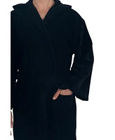 Alpine Swiss Men's Dane Hooded Bathrobe Cotton Terry Cloth Luxury Hotel Spa Robe