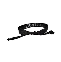 Black & White Love Beaded Bracelet – Handmade with Purpose