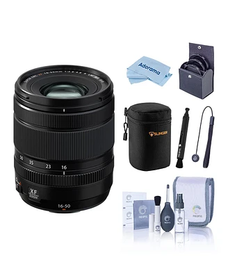 Fujifilm Xf 16-50mm f/2.8-4.8 R Lm Wr Lens with Slinger Soft Lens Case Medium, 58mm Digital Essentials Filter Kit with Uv,Lens Pen Lens Cleaner, Compl