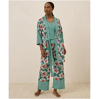 Pact Women's Organic Cotton Staycation Short Robe