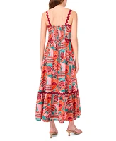 Msk Petite Sleeveless Square-Neck Maxi Dress