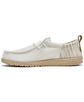 Hey Dude Men's Wally Funk Woven Jacquard Slip-On Casual Moccasin Sneakers from Finish Line