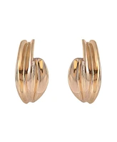 Laundry by Shelli Segal Gold Tone Post Hoop Earrings