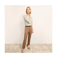 M.m.LaFleur Women's Smith Straight Trouser - Washable Wool Twill