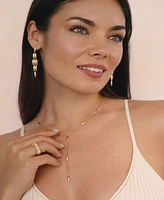 Ettika Oval Dome Lariat Necklace
