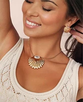 Ettika Scallop Crystal Necklace
