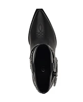 Guess Women's Lansly Embellished Buckle Western Booties