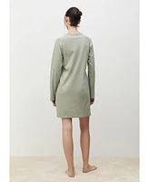 Mango Women's Cotton V-Neck Nightgown
