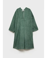 Mango Women's Overdyed Ramie Kaftan