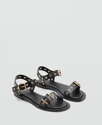 Mango Women's Die-Cut Straps Sandals