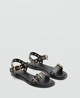 Mango Women's Die-Cut Straps Sandals