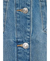 Mango Women's Oversize Denim Pockets Jacket