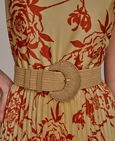 Donna Karan New York Women's Belted A-Line Dress