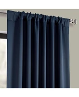 Half Price Drapes Navy Blue Room Darkening Curtain
