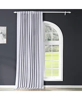 Half Price Drapes Fog Grey Extra Wide Room Darkening Curtain