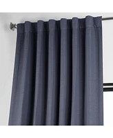 Half Price Drapes Wild Blue Textured Bellino Room Darkening Curtain