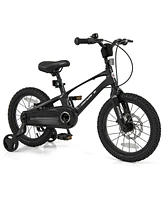 Kids Bike Lightweight with 2 Removable Training Wheels for Aged 4-7