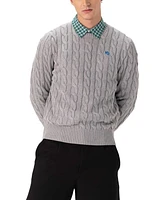 Members Only Men's Crew Neck Cable Knit Sweater