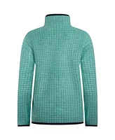 Weird Fish Women's Tilly Long Sleeve 1/4 Zip Grid Fleece
