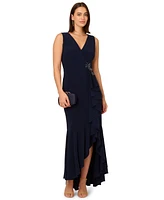 Adrianna Papell Women's Sleeveless Knit Mermaid Dress