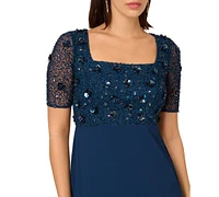Adrianna Papell Women's Square-Neck Sheath Dress