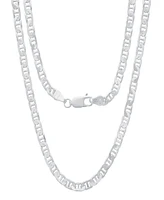 Steeltime Unisex Sterling Silver Mariner Superflat Necklace