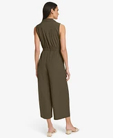Calvin Klein Women's Sleeveless Straight-Leg Jumpsuit