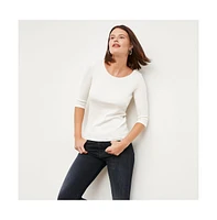 M.m.LaFleur Women's Soyoung T-Shirt - Organic Ribbed Pima Cotton