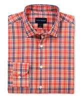 Scott Barber Men's Retro Voil Plaid, Berry